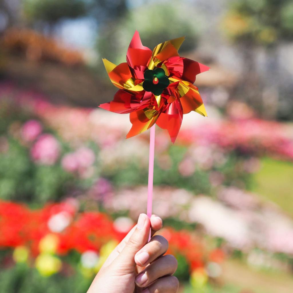 Ветряная мельница 100 Садовый фестиваль Приз Легко для газона Случайный цвет Вертушка, Части, Фестиваль, Фестиваль, Приз, Садоводство, Украшения, На открытом воздухе, Принадлежности,