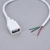 5V USB 2.0 Женский Мужской 4-контактный Проводной Кабель Питания Разъем Зарядки Удлинитель белый 0.3м 1м для компьютерных аксессуаров