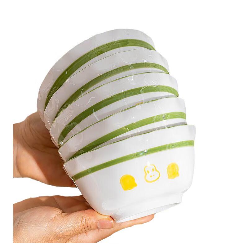 Милый керамический набор посуды с запеканкой (18 предметов, на 4 человека)