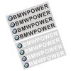 4 шт. Значок автомобиля Для BMW Наклейка Power Наклейка на ручку двери автомобиля Для Bmw e46 e90 e60 e39 f30 e36 f10 f20 e87 e92 e30 e34 X1 X3 X4 X5