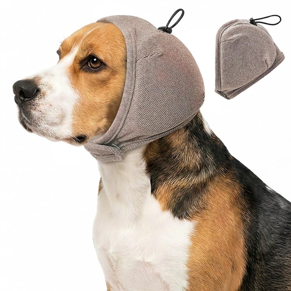 Windproof Dog Soothing Headcover Adjustable Dog Ear Cover Dog Calming Earmuff Pet Supplies