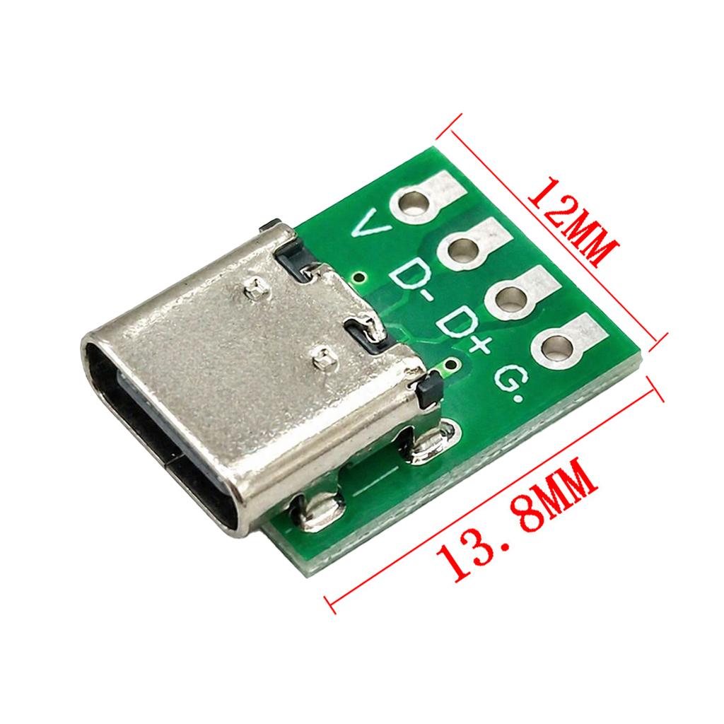 1-11 шт. Разъем-гнездо USB Type C Адаптер-приемник Для тестового кабеля передачи данных Ремонтный Передаточный модуль Для тестирования кабельных адаптеров