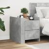 VidaXL Bedside Table Concrete Grey 45x50x50 Cm Engineered Wood, Bedside Cabinet, Side Table, Bed Cabinet, Cabinet 848286