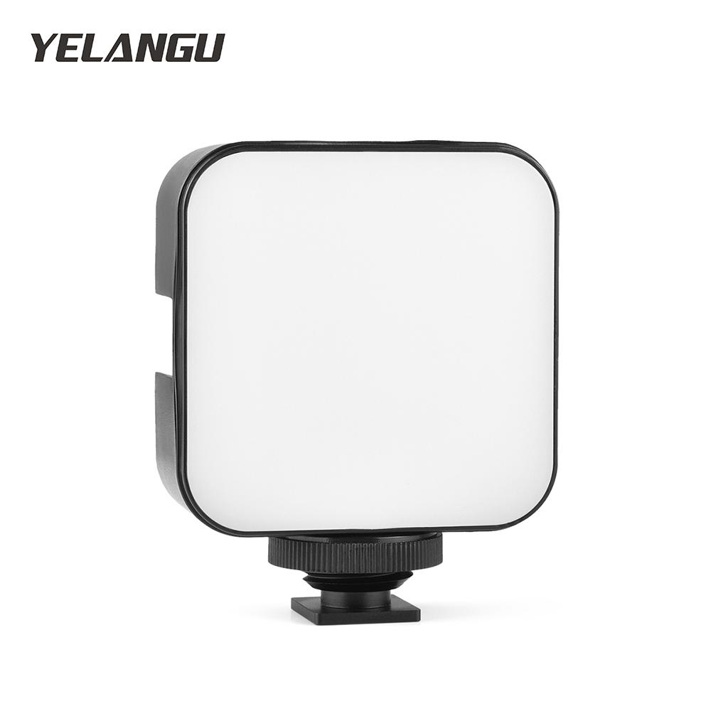 YELANGU LED01  Mini LED Video Light Photography Fill-in Lamp 6500K Dimmable 5W with Cold Shoe Mount