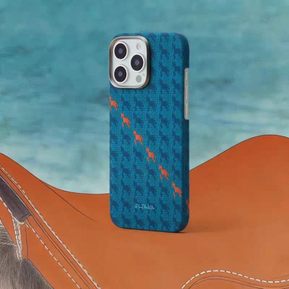 PITAKA Чехол из углеродного волокна для iPhone 17 Pro Max/17 Pro/16pro Max/16pro/Air Ограниченная серия «Год Лошади» Магнитный чехол из кевлара
