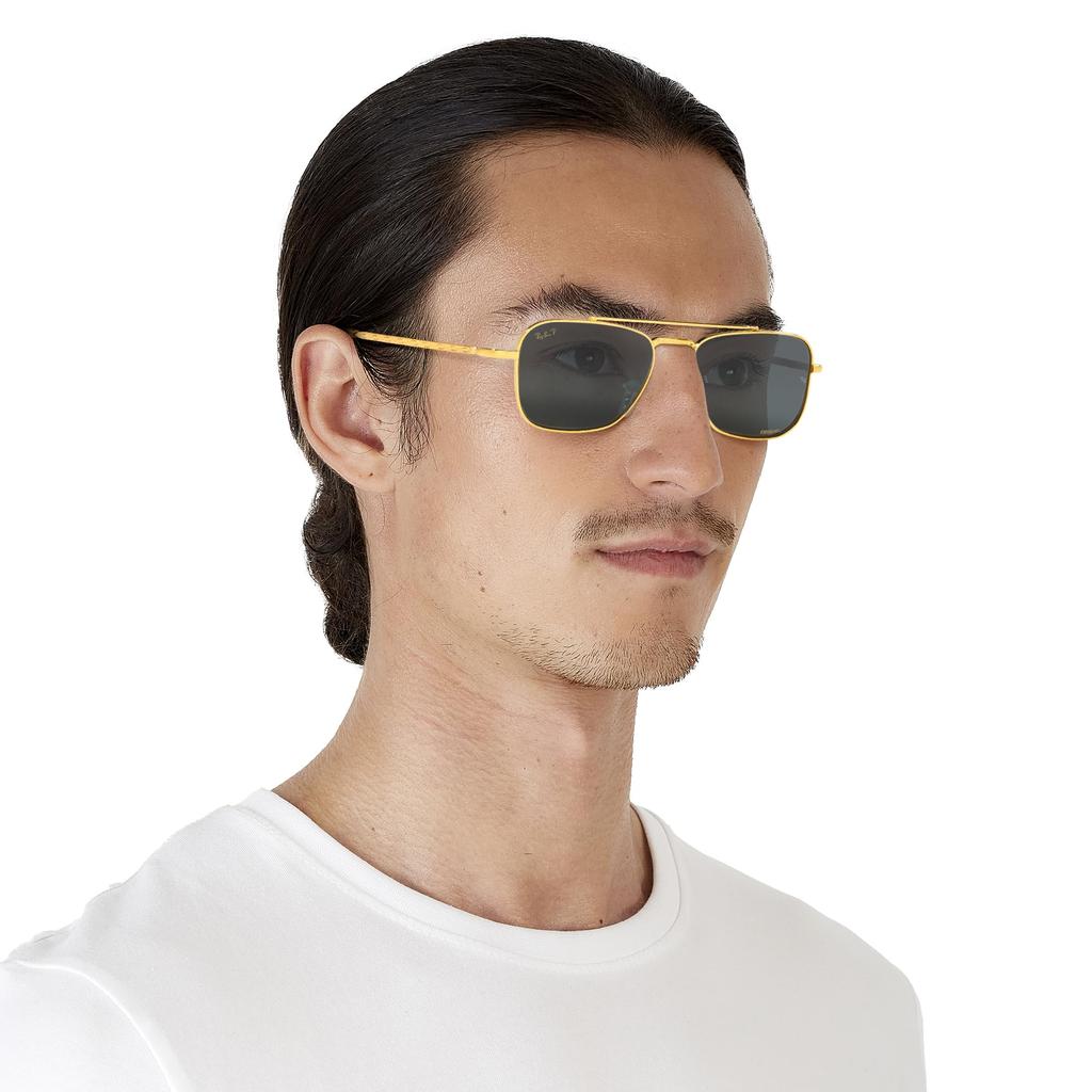 Sunglasses RB3636 Legend Dark Blue Gradient Polarized Silver Contrast Enhancement Size 58 Ray-Ban Gold/Crystal Lenses,