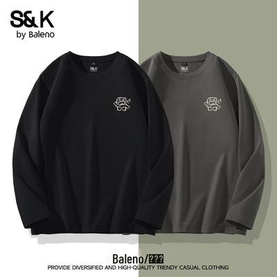 Мужская футболка Baleno S&K с принтом, свободного кроя, с длинным рукавом