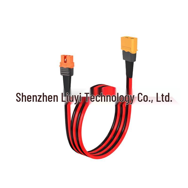 XT60IF Female to XT60H Male Extension Cable, 12AWG Pure Copper Power Cord for Energy Storage