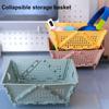 PP Folding Drain Basket Fast Draining Hygienic Space-saving Desktop Fruit Storage Basket for Kitchen Sink