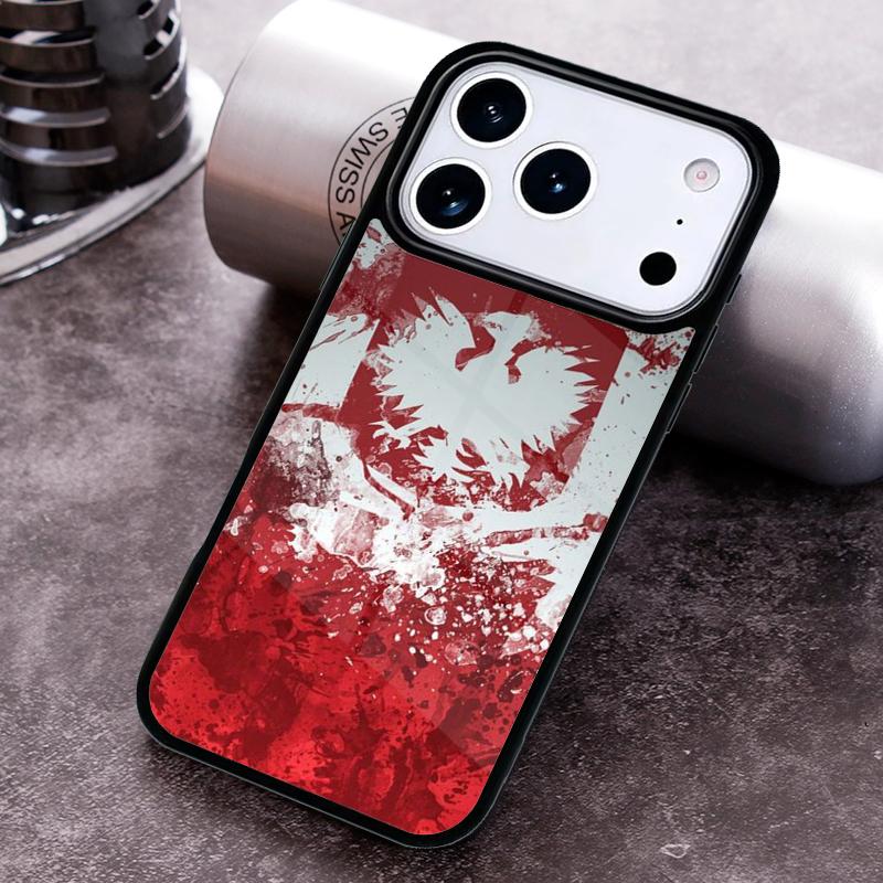 Чехол для телефона с флагом Польши для iPhone 17 16 15 Pro Max Air 14 13 12 11 Plus Ударопрочный Чехол Capa