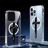 Прозрачный чехол-бампер с магнитами и полной защитой для iPhone 15/16/17 Pro Max