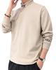 Cut and Sew High Neck Round Long Autumn Large [foveitaa] Men's T-Shirt, Tee-Shirt, Sweater, Neck, Sleeve, Thick, Loose, Plain, Simple, Clothes, Size,