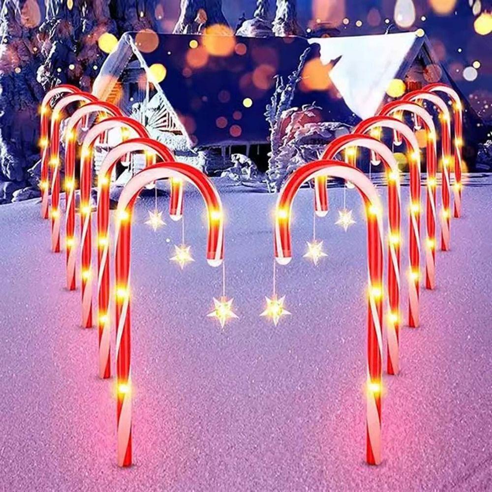 Solar Lamp Christmas Garden Lamp Christmas Decoration Path Lights Xmas Party Decorations