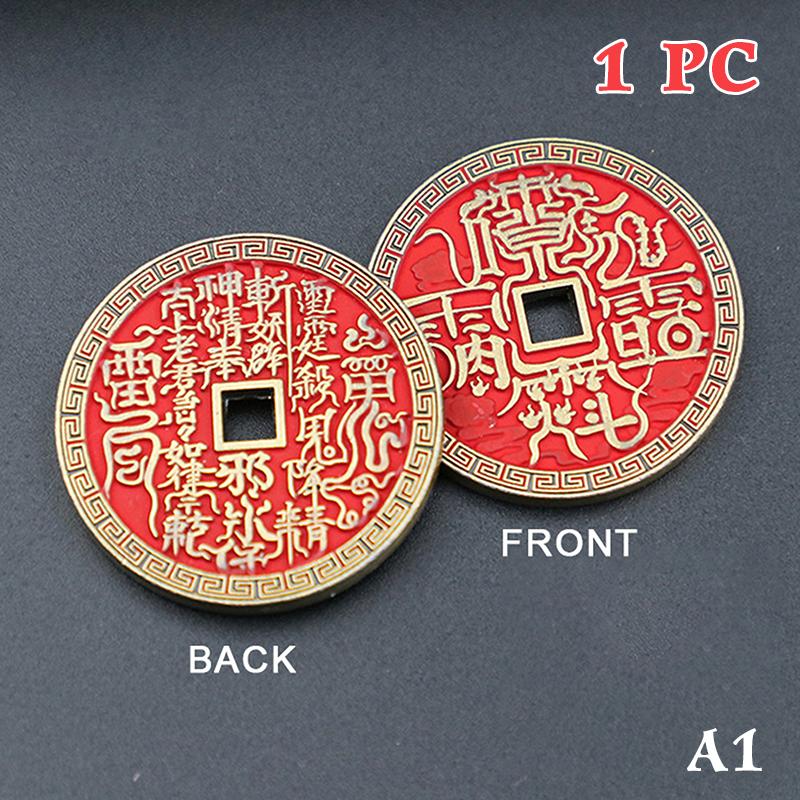 Модель древней китайской монеты Горные деньги духа Традиционный амулет Фэн-шуй Богатства Монета удачи Подвесное украшение