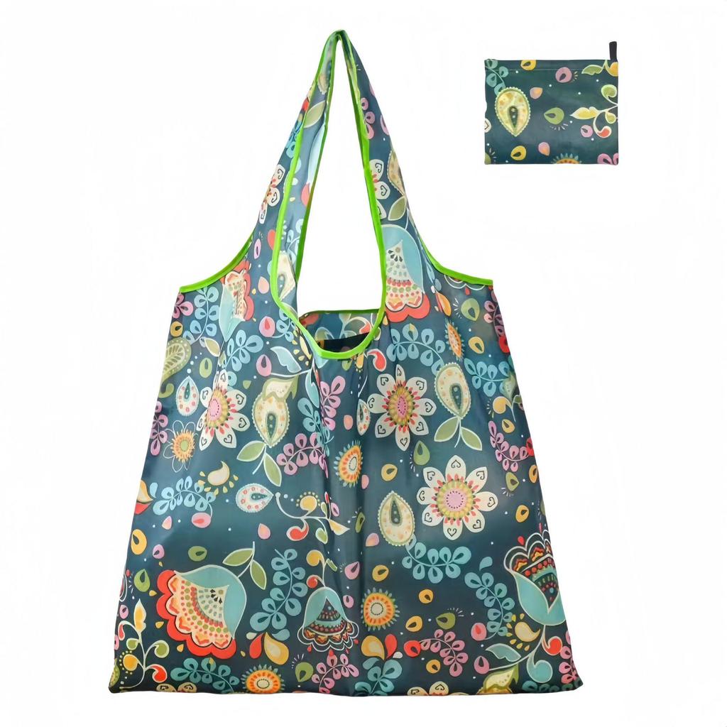 Foldable Large Capacity Non-Woven Grocery Tote Bag with Cartoon Design
