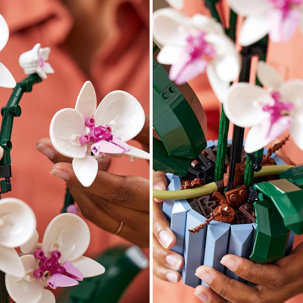 Конструктор LEGO Botanical Орхидея 10311 Декоративная цветочная композиция для интерьера дома Подарок для мужчин и женщин