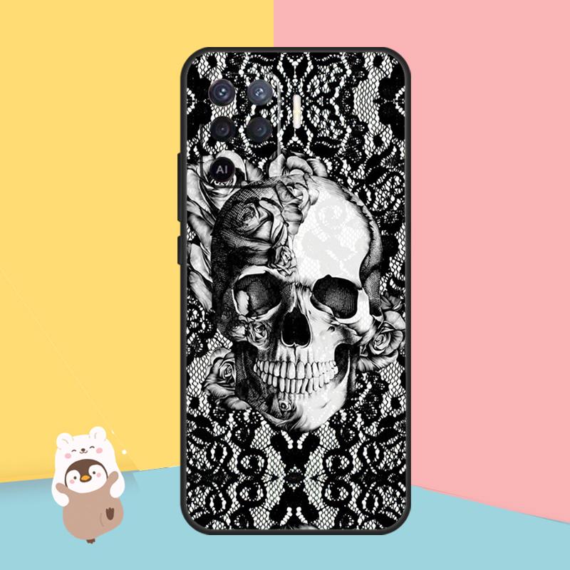 Gothic Fashion Skull Case For OPPO A74 A93 A83 A91 A53S A9 A5 A31 A53 2020 A15 A16 A1K A52 A72 A94 A54 Cover