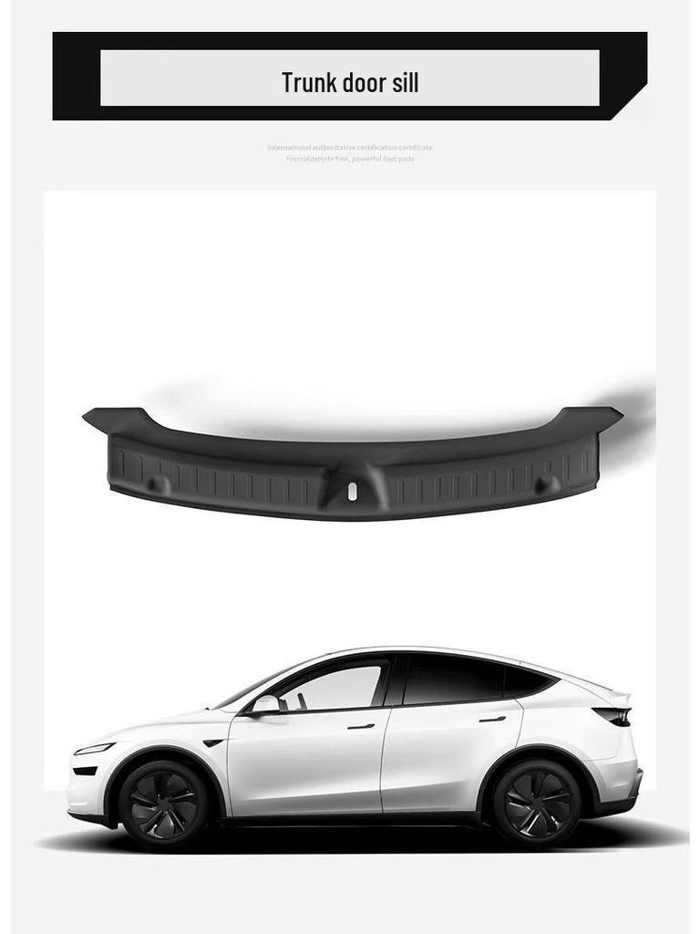 Премиальные накладки на порог багажника для обновленных моделей Tesla Model Y/3 - разработаны для улучшения в заводском стиле.