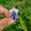 Lapis Lazuli Gemstone Sister Stackable Promise Ring Jewelry 925 Sterling Silver