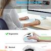 Dual Mode 2.4G Wireless Mouse Bluetooth 5.1 Mouse 2400 DPI Silent Mouse Rechargeable Mice for Laptop Desktop