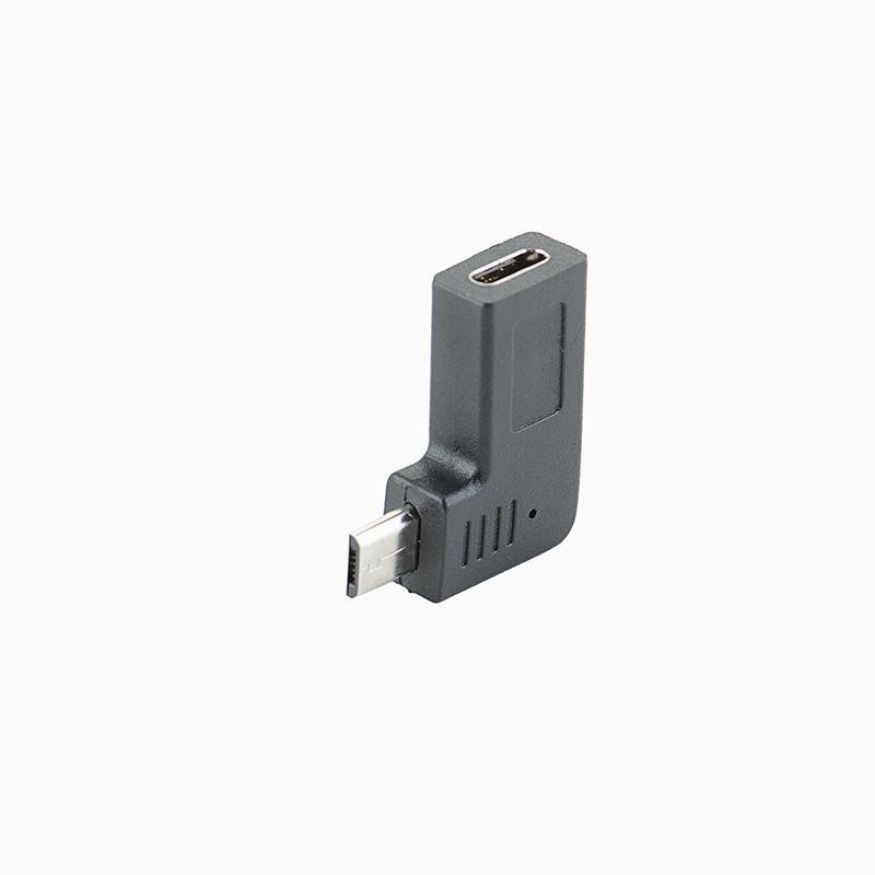 Угловой OTG-адаптер Type C на Micro USB, плотная посадка, без люфта, для быстрой зарядки и синхронизации данных, для всех Android-смартфонов