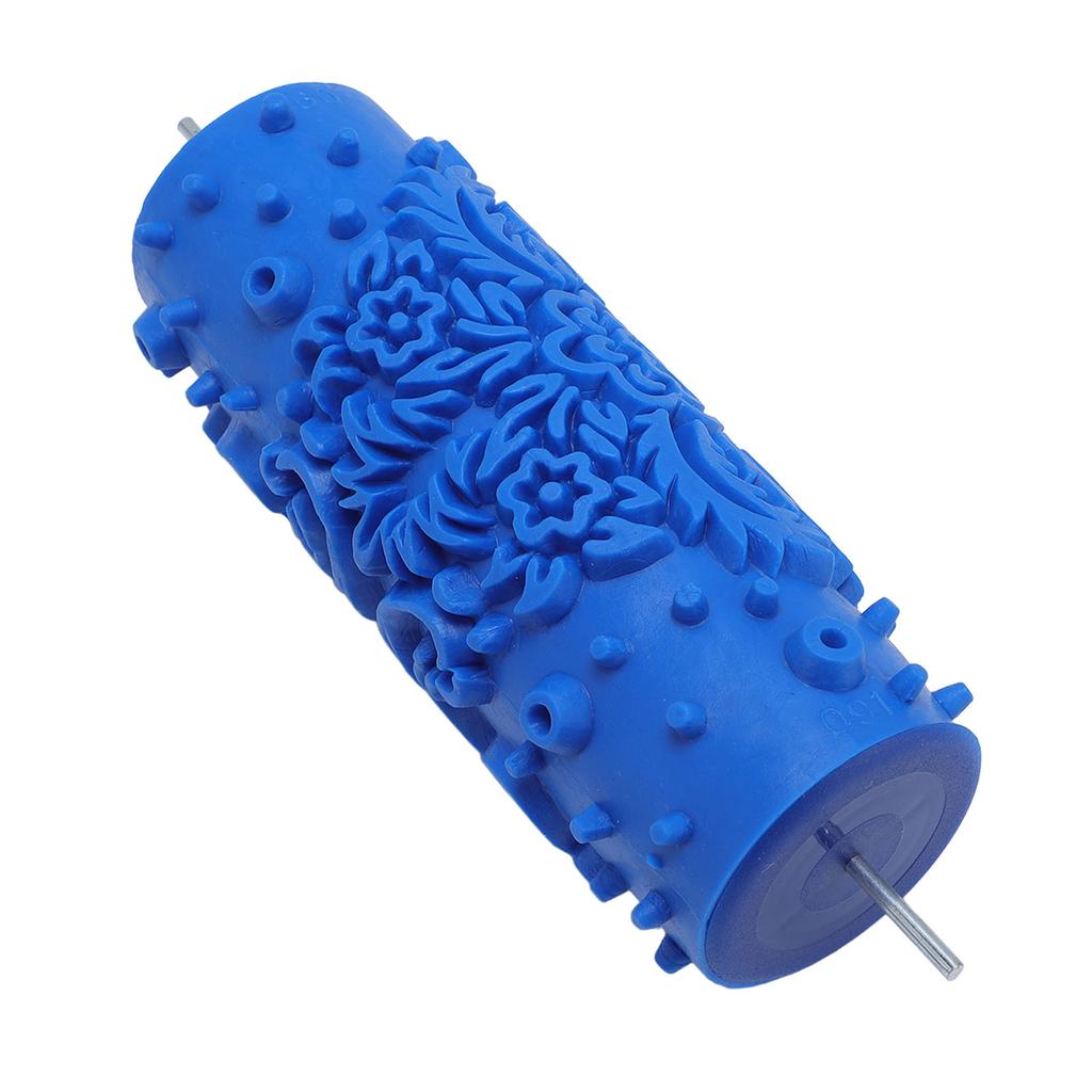 5-дюймовый узорчатый валик для краски, моющийся, многоразовый, декоративный, художественный, с текстурой, резиновый валик для стены 