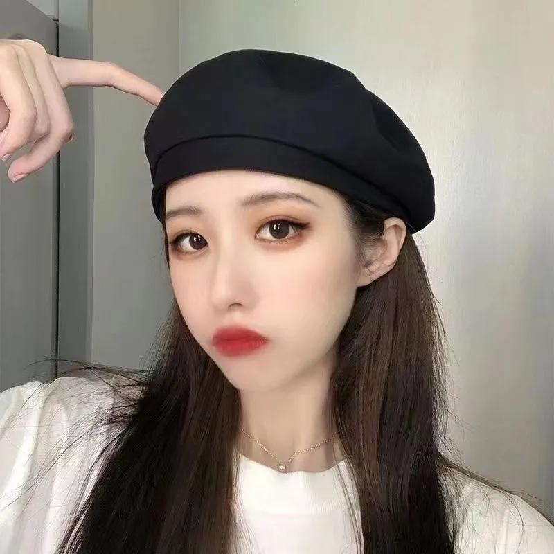 WTEMPO Ретро Простые Повседневные Цветочные Печатные Джинсовые Береты Женские Универсальные Этнические Стильные Однотонные Хлопковые Кепи Шляпы