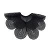 Women Embroidery Petal Detachable Cape Faux Collar Elegant Pearls Beaded Shawl Wrap Collar for Evening Dress and Casual Outfits