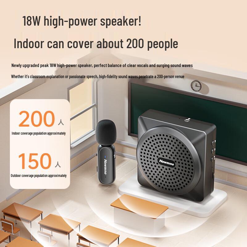 NEWMINE U-238 Wireless Clip-on Teacher Amplifier & Microphone