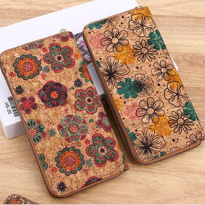 Длинный кошелек с узором пейсли и цветочным узором в стиле ретро, ​​кошелек-клатч на молнии вокруг богемного женского кошелька, большой держатель для кредитных карт