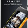 Промышленная эндоскопическая камера с большой батареей 2600 мАч и длительным сроком службы батареи 4,3 дюйма 1080P HD Бороскоп для осмотра автомобилей IP67 Водонепроницаемая канализационная камера