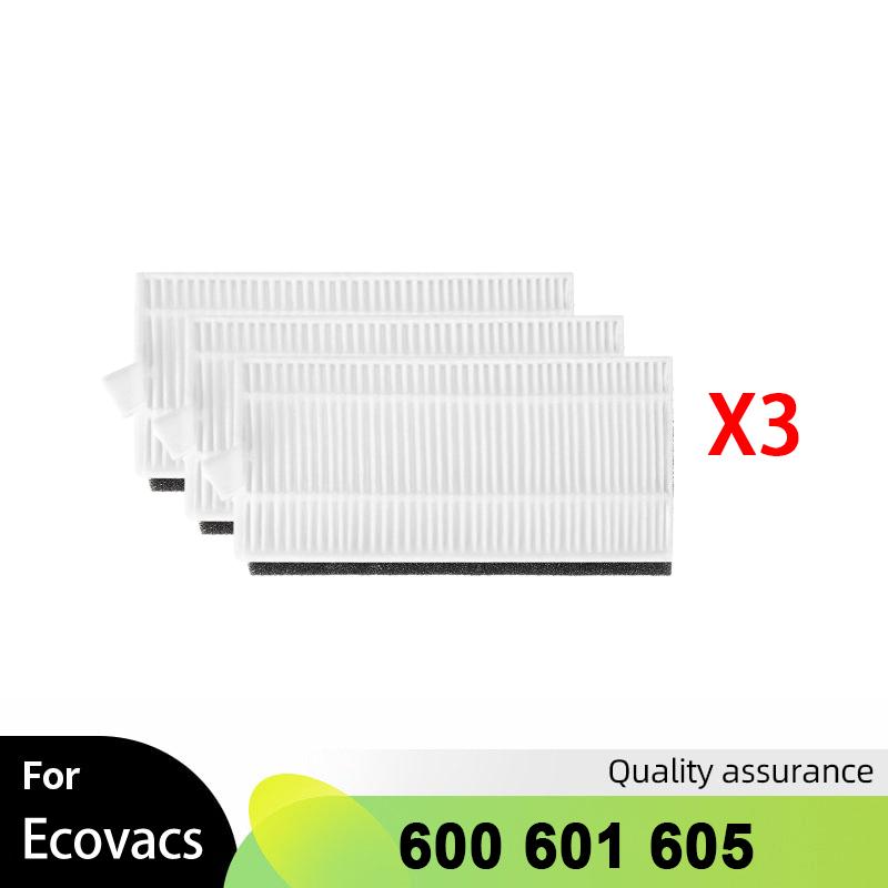 Для роботов-пылесосов Ecovacs DEEBOT 600 601 605 Yeedi K600 / K700 Запасные части Роликовая основная боковая щетка Hepa-фильтр Аксессуары