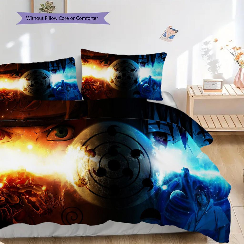 Power Clash Naruto Vs Sasuke Bedding 1 Duvet Cover 2 Pillowcase Without Core Bedding Set Christmas Birthday Gift Duvet Cover And Pillowcase