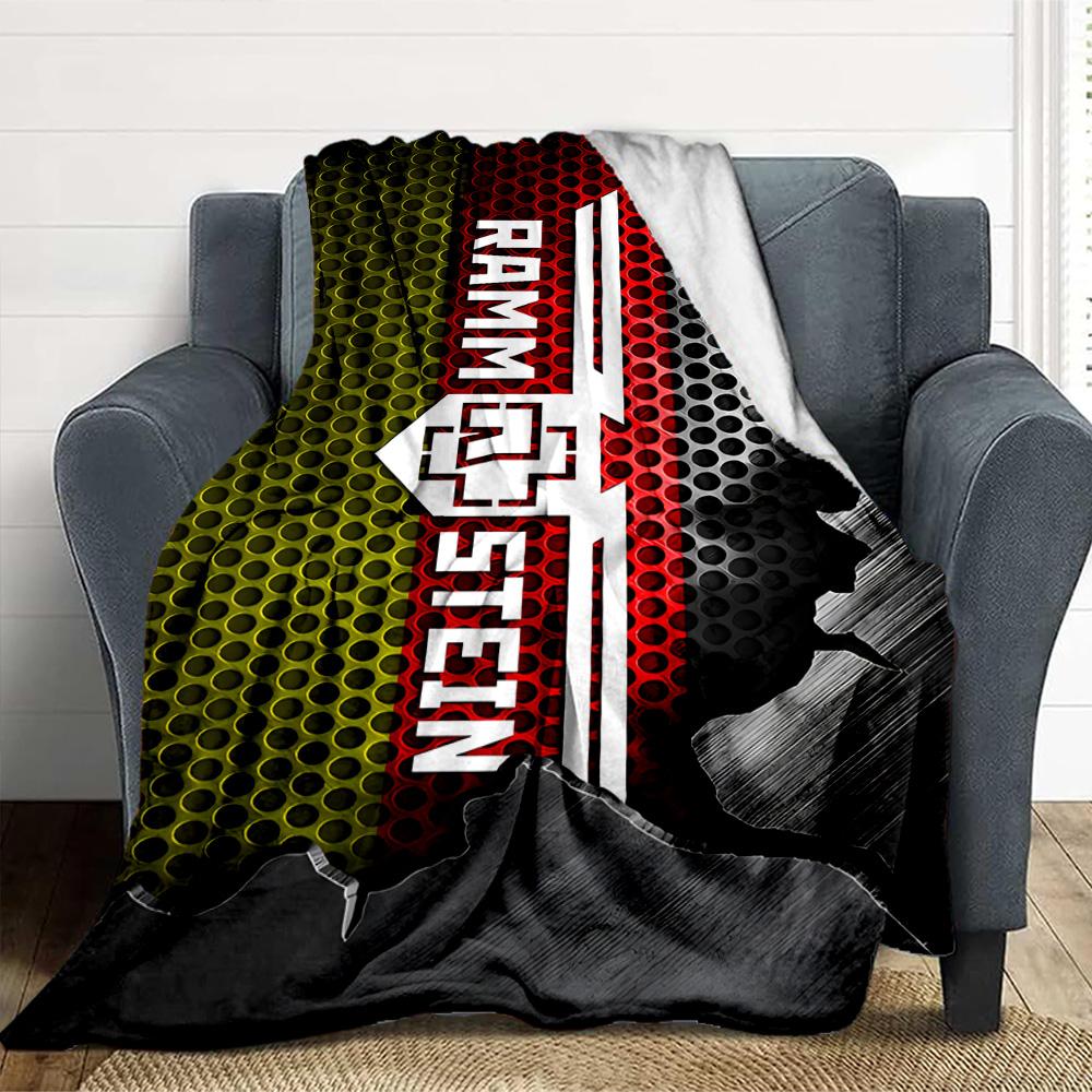 Rammstein Metal Flannel Blanket Throw Blanket Soft Warm Sofa Bed Camping Car home Decor Unique Christmas Gift C930753