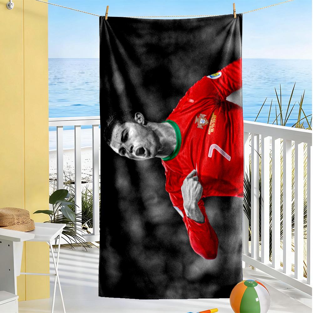 Juventus Player Action Beach Towel High Absorbency & Quick-Dry Comfortable Lightweight