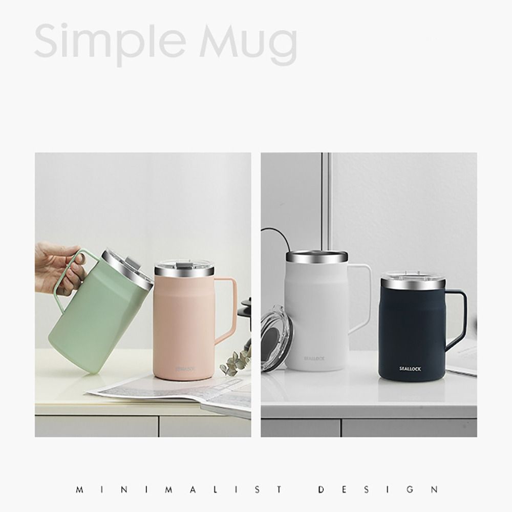 with Lid Water Cup 304 Stainless Steel Drinkware Household Coffee Mug