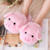 Fashion Winter Women Warm Indoor Slippers Ladies Fashion Cute Pink Pig Shoes Women's Soft Short Furry Plush Home Floor Slipper SH467