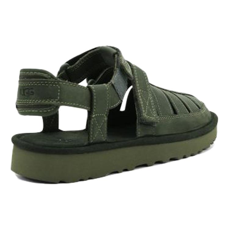 UGG Сандалии Dune Fisherman из коровьей кожи, зеленые, 1102694-MSG
