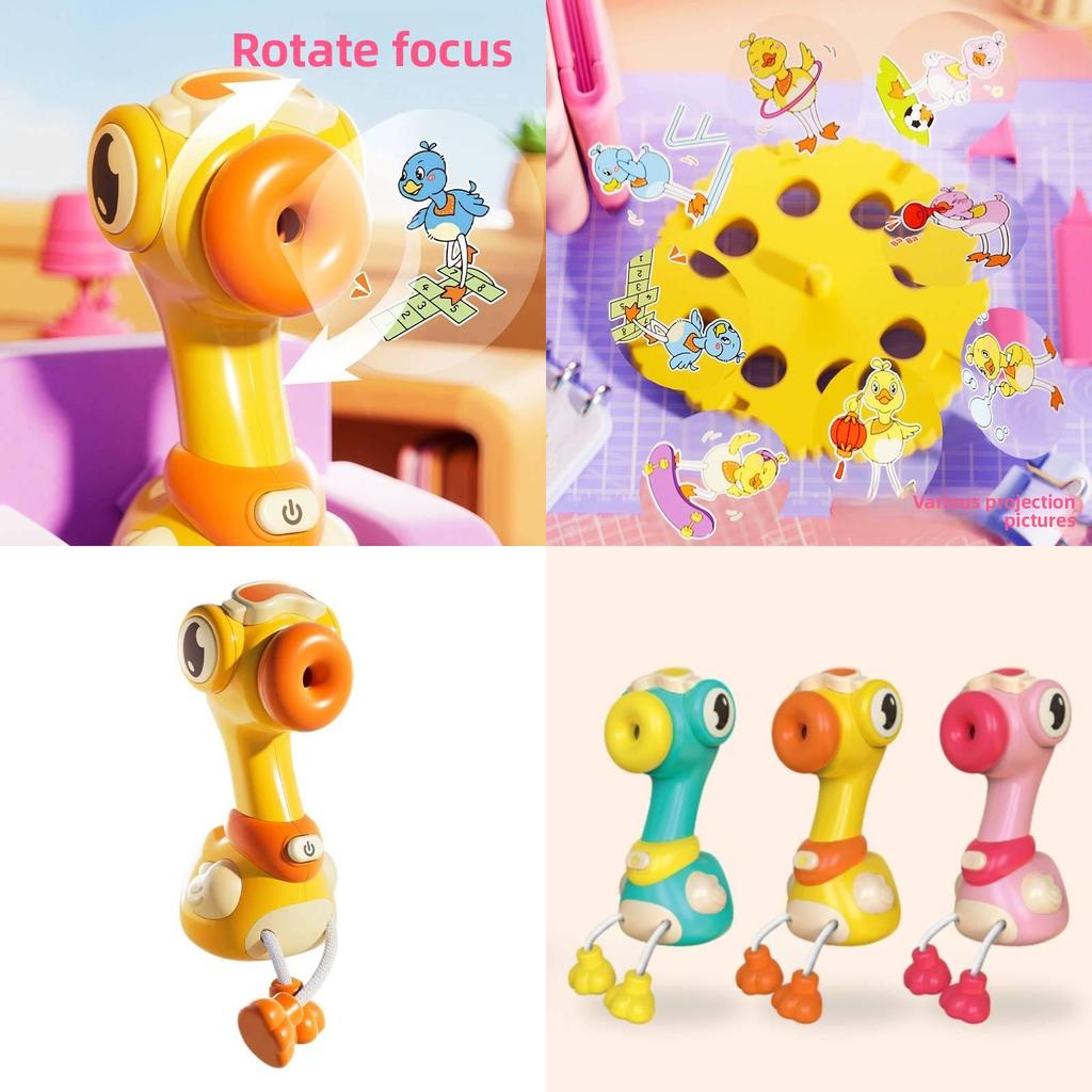 Childrens Duck Projection Flashlight Toy With Lightup Fun For Early Education And Parentchild Interaction