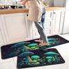 2PC Coffee Kitchen Rugs and Mats Non-Slip Washable Stain and Fade Resistant,Kitchen Hallway Runner Rug Kitchen Home Decor