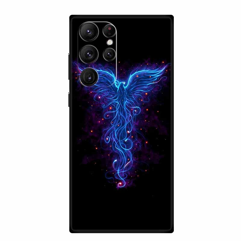Чехол для Samsung S22 / S23 Ultra S23Ultra Черный Силиконовый Мягкий Чехол для Телефона Для Samsung Galaxy S22 Ultra Задняя Крышка Чехол S 23 Ultra