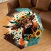 1PC Cow Sunflowers Automatic Open/Close Umbrella Compact Folding Umbrella with 8-Rib Shaft lightweight esign, Highquality Fabric1152A