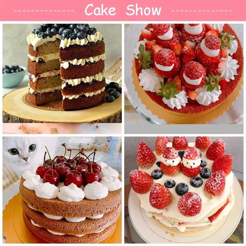 4-inch Layer Bakeware Molds Silicone Cake Pan Cake Mold Round Heart Dessert Cutting-free Cakes Mould Muffin Baking Tools