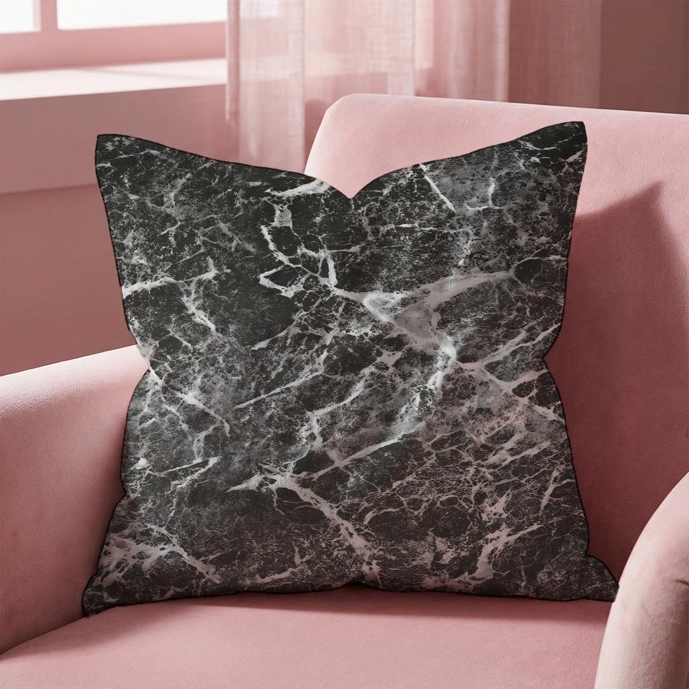 Ink Wash Texture Cushion Cover MultiScene Pillow Cover for Home Car Reversible Soft Durable for Daily Use