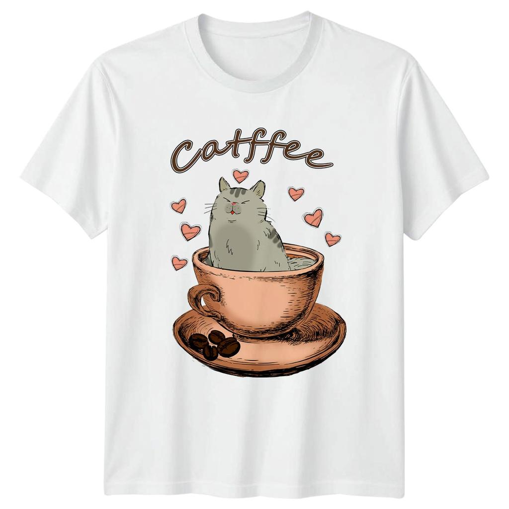 Catffee Cat In A Coffee TShirt Pet Lover Cat Coffee Birthday Gift