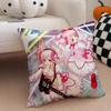 Cute Vibrant Japanese Idol SSuper Sonico Cushion Cover Throw Pillow Cover Hidden Button Durable Polyester Chair Cushion