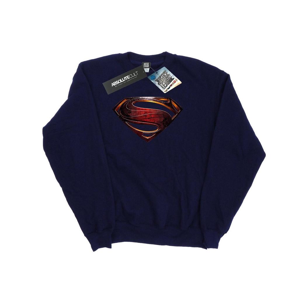 DC Comics Mens Justice League Movie Superman Emblem Sweatshirt
