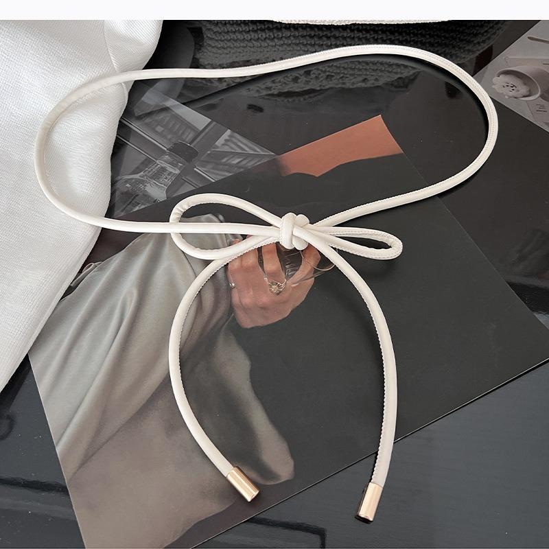 Круглый веревочный тонкий пояс для женщин, модный декоративный узелковый пояс, веревочная юбка, декоративный ремешок для пальто и свитера