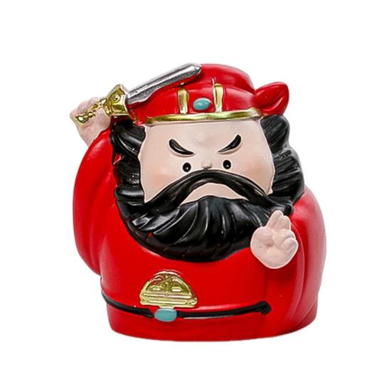 Chinese Mythological Figurine Resin Mini Folklore Figure Good Luck Ornament Fengshui Sculpture for Home Car Dashboard Decor