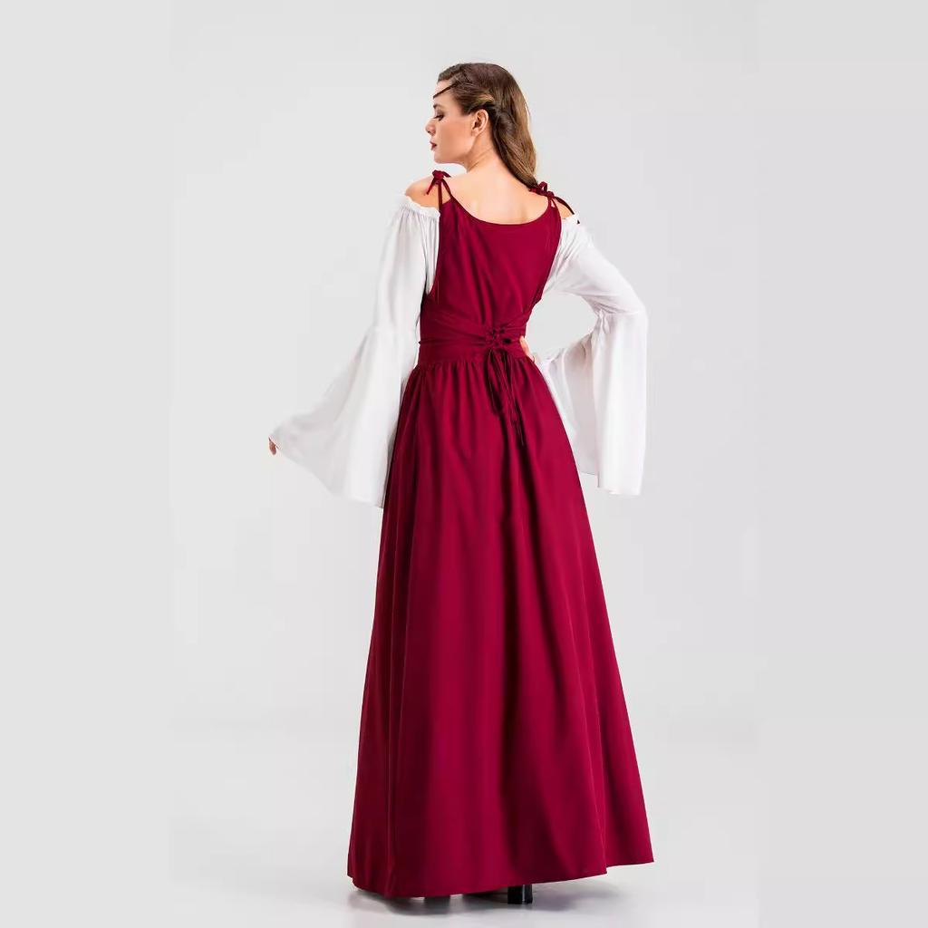 Винтажное придворное платье, взрослый костюм на Хэллоуин, принцесса королева, сценический костюм для спектакля